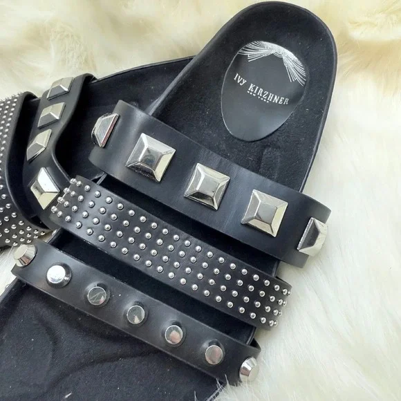Ivy Kirzhner Studded Slide Sandals - Picture 2 of 7